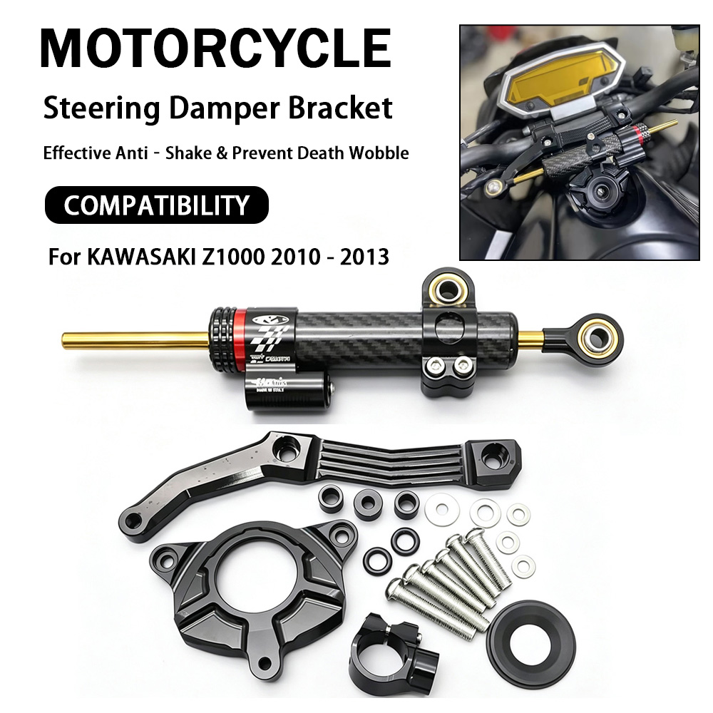 Steering Damper Stabilizer Kit Cnc - ชุดติดตั้งขายึดกันสะบัดมอเตอร์ไซค์ CNC อะลูมิเนียม สำหรับ KAWASAKI Z