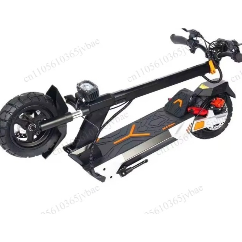 Scooter Tire - สกู๊ตเตอร์ไฟฟ้าแบบใหม่สำหรับผู้ใหญ่ แบตเตอรี่ในตัว พับเก็บได้ โครงสร้างทำจากอลูมิเนียมอัลลอยด์ ล้อลมขนาด 10