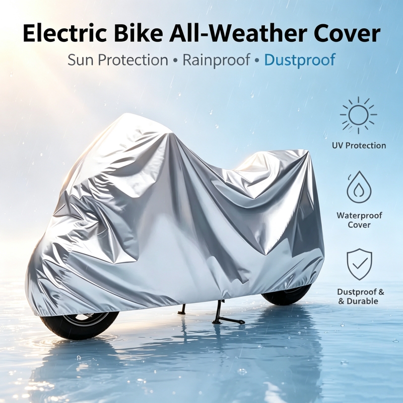 Electric Scooter Rain Cover - ผ้าคลุมรถจักรยานยนต์กันน้ำแบบอเนกประสงค์ ป้องกันฝนและแสงแดดได้อย่างสมบูรณ์แบบ เหมาะสำหรับสภาพอากาศฝนตก