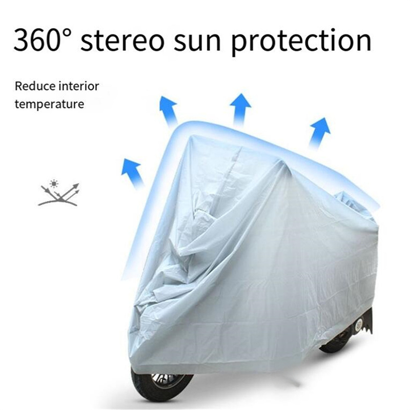 Electric Scooter Rain Cover - ผ้าคลุมรถจักรยานยนต์กันน้ำ สำหรับใช้ภายนอกและภายในอาคาร ป้องกันฝน ฝุ่น แสงยูวี และแสงแดด