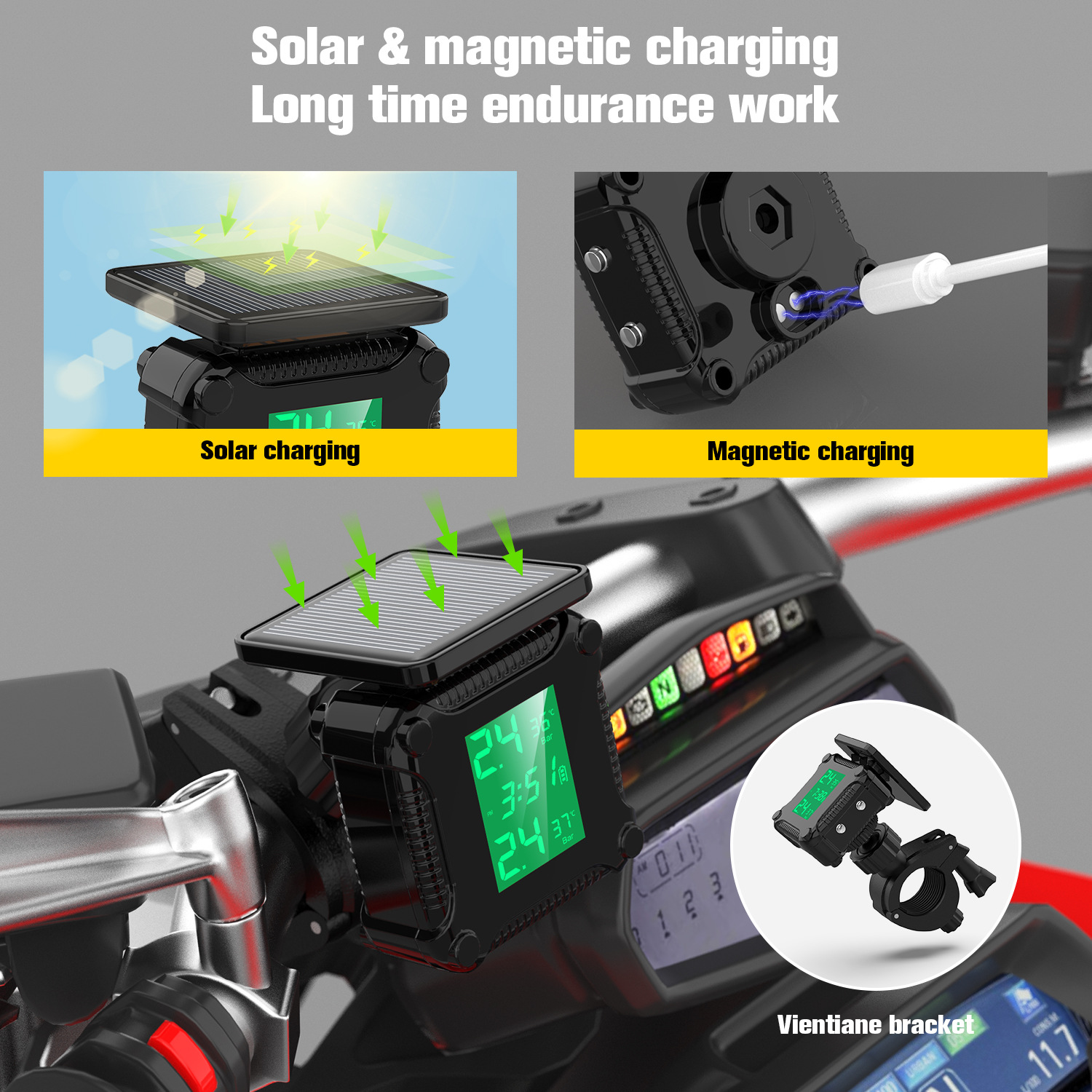 ระบบตรวจสอบแรงดันลมยาง จอแสดงผ - Scooter Tire บทวิจารณ์และราคา