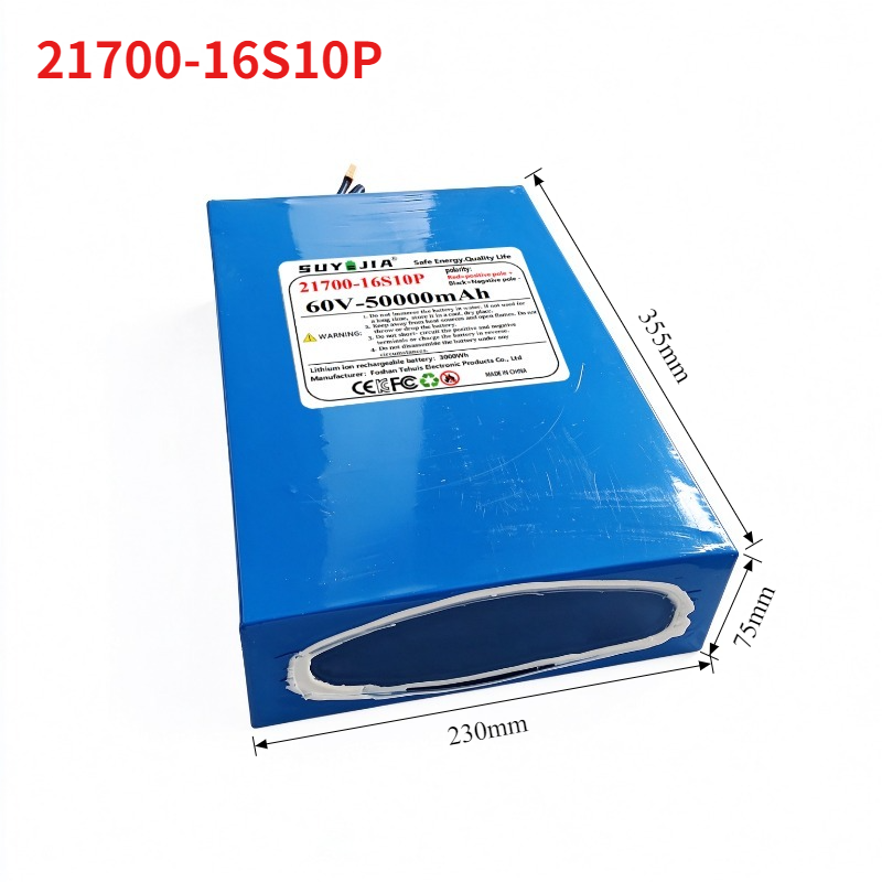 ชุดแบตเตอรี่ลิเธียม 21700 ขนาด - 60V 30Ah 21700 Battery Pack บทวิจารณ์และราคา