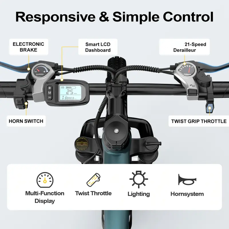 จักรยานเสือภูเขาไฟฟ้าขนาด 26 น - Electric Scooter Adults บทวิจารณ์และราคา